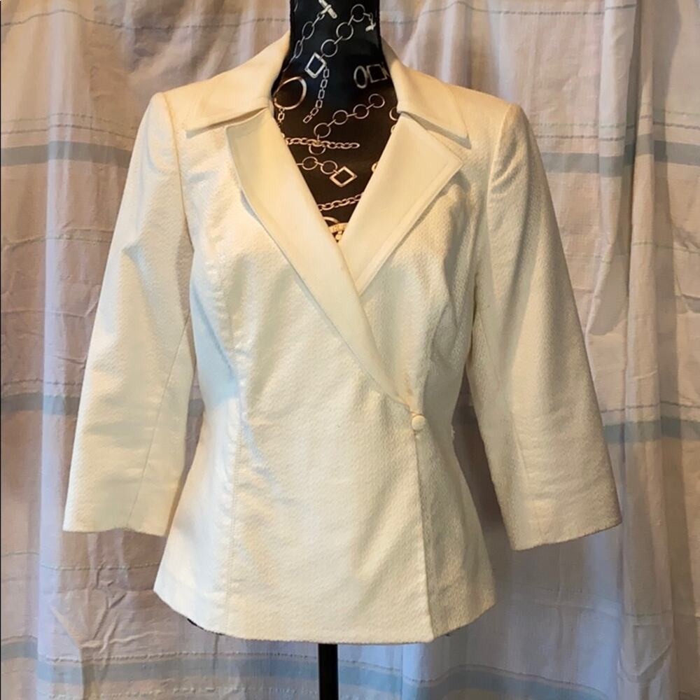Kay Unger Evening Jacket Wrap Front 3/4‎ Sleeve